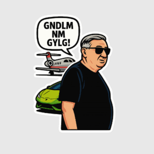Gondolom nem gyalog! színes autómatrica